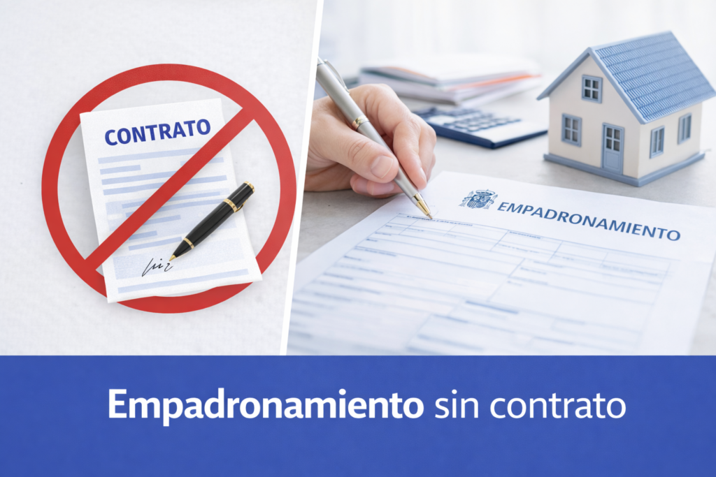 Empadronamiento sin contrato de alquiler