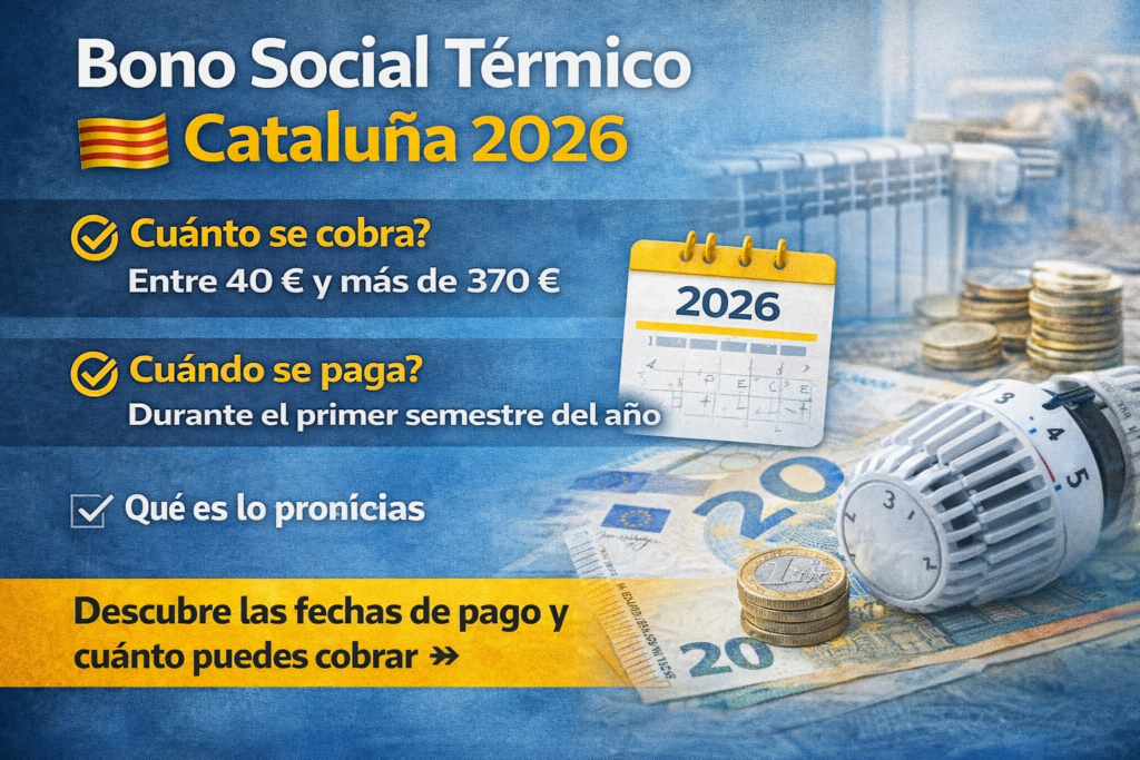 bono social térmico Cataluña 2026 cuánto se cobra y cuándo se paga