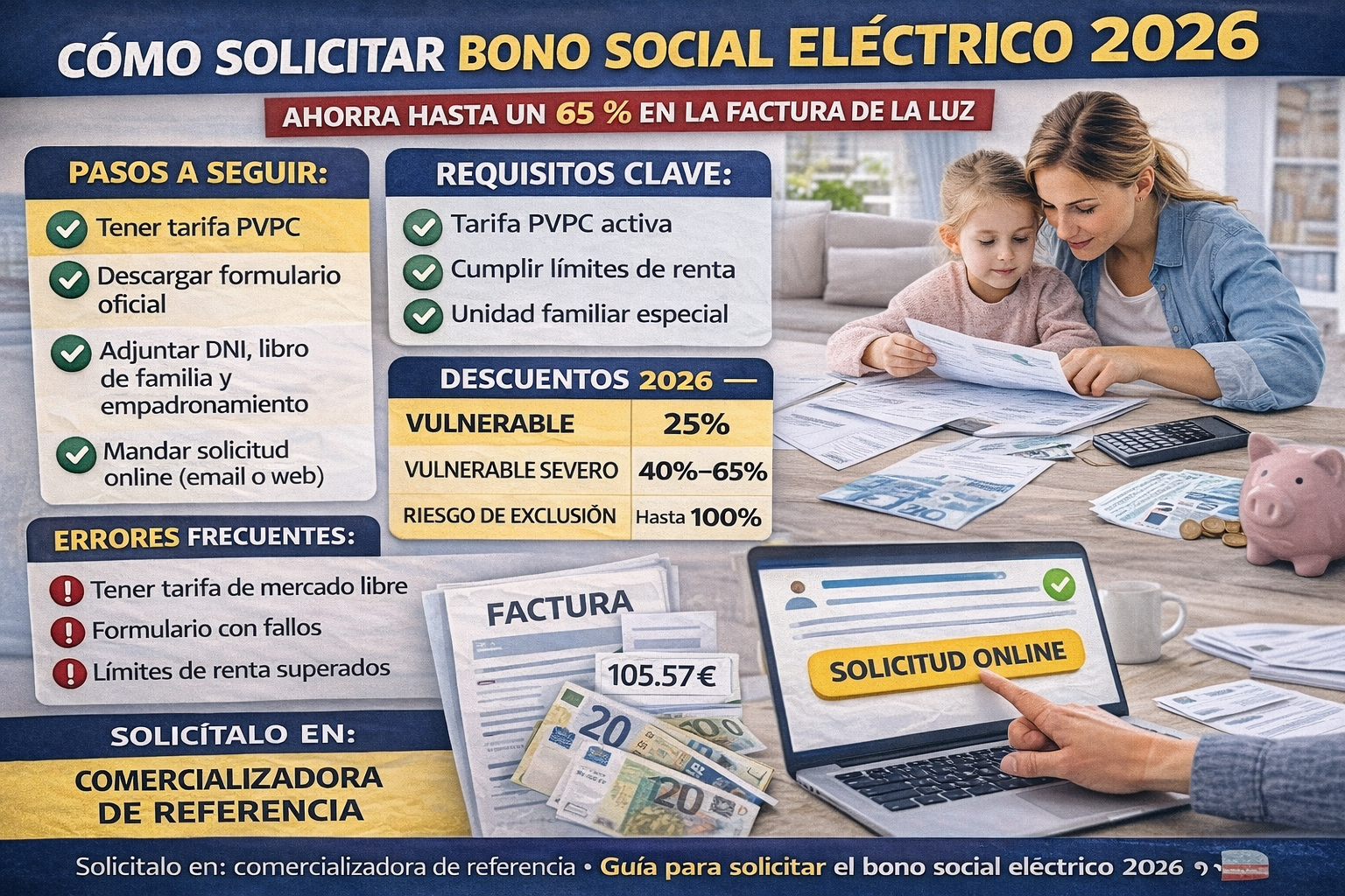 bono social eléctrico 2026 cómo solicitarlo y requisitos