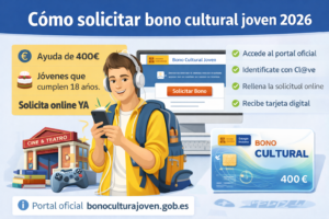 bono cultural joven 2026 cómo solicitarlo online