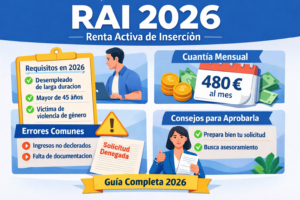 RAI 2026 requisitos imprescindibles, errores al pedir la Renta Activa de Inserción y consejos para aprobar en el SEPE