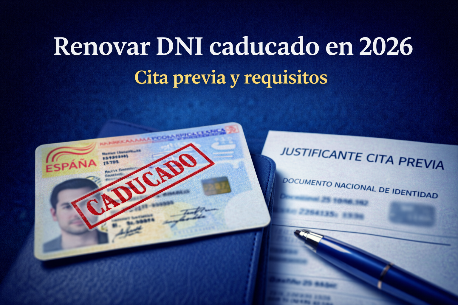 renovar DNI caducado en 2026 con cita previa y requisitos oficiales