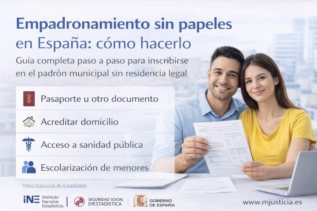 empadronamiento sin papeles en España cómo empadronarse sin residencia legal